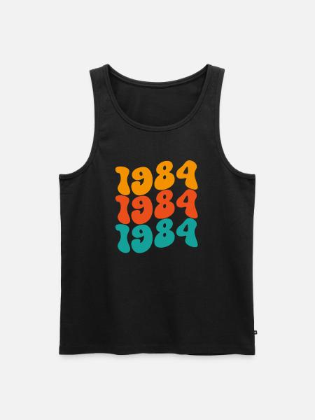 1984 40th Birthday - Men's Premium Organic Tank Top - black