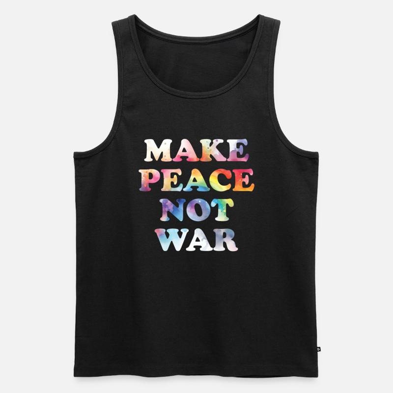 Make Peace not War - Men's Premium Organic Tank Top - black
