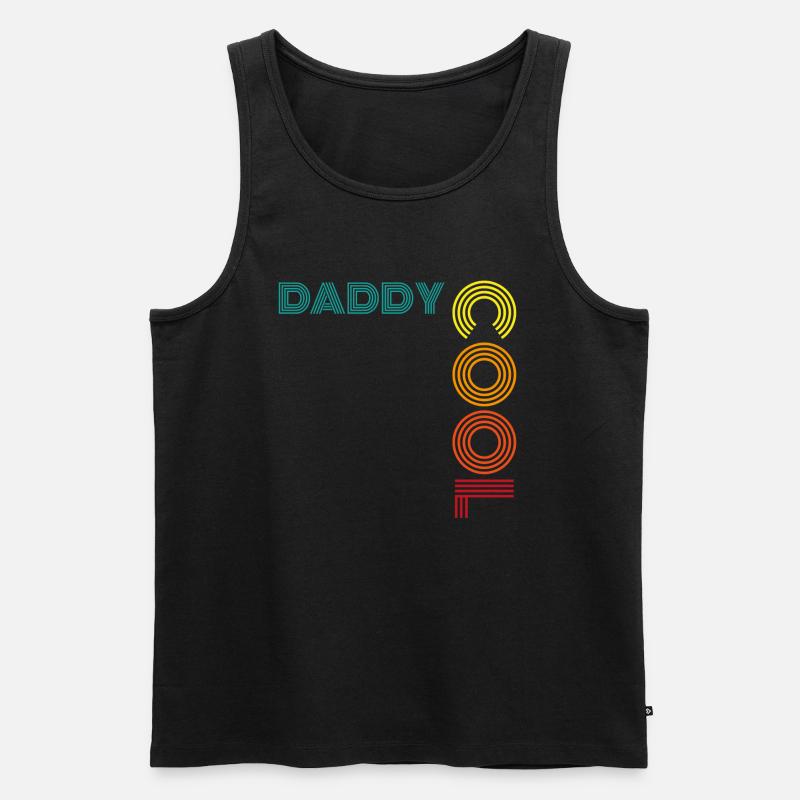 Daddy Cool Dad Gift - Men's Premium Organic Tank Top - black