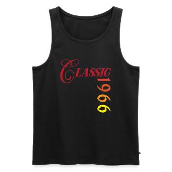 Vintage 1966 - Männer Premium Bio Tank Top - Schwarz - Vorne - AI Model Male 178 light (178cm)