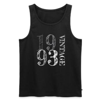 1993 31e anniversaire - Débardeur bio Premium Homme - noir - Devant - Michal (187cm)