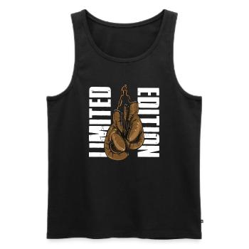 Boxing Handschuhe - Männer Premium Bio Tank Top - Schwarz - Vorne - Michal (187cm)