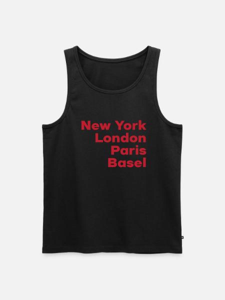 Basel, Switzerland - Men's Premium Organic Tank Top - black
