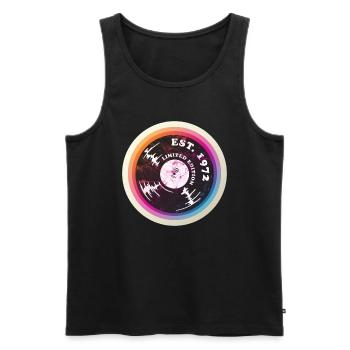 Vintage 1972 - Männer Premium Bio Tank Top - Schwarz - Vorne - Michal (187cm)