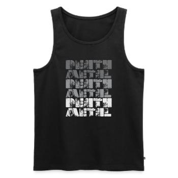Death Metal Vintage - Men's Premium Organic Tank Top - black - Front - Michal (187cm)