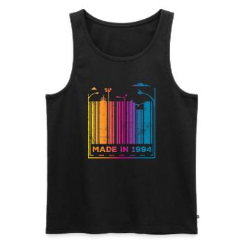 1994 Jahrgang Vintage Geburtstag Geschenk - Männer Premium Bio Tank Top - Schwarz - Vorne - Michal (187cm)