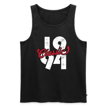 1994 Jahrgang Vintage Geburtstag Geschenk - Männer Premium Bio Tank Top - Schwarz - Vorne - Michal (187cm)