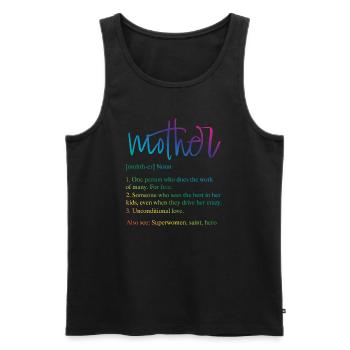 Mother - Männer Premium Bio Tank Top - Schwarz - Vorne - AI Model Male 178 light (178cm)