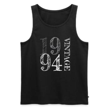 1994 Jahrgang Vintage Geburtstag Geschenk - Männer Premium Bio Tank Top - Schwarz - Vorne - Michal (187cm)