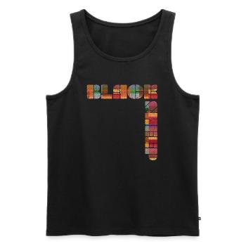 Black Sheep Retro - Männer Premium Bio Tank Top - Schwarz - Vorne - AI Model Male 178 light (178cm)