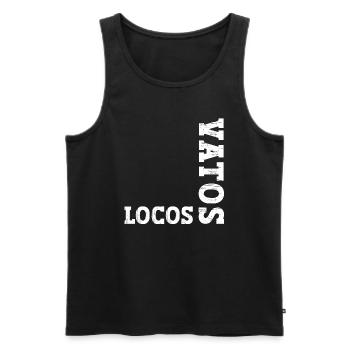 Vatos Locos - Men's Premium Organic Tank Top - black - Front - Michal (187cm)