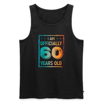 1964 60th Birthday - Men's Premium Organic Tank Top - black - Front - Michal (187cm)