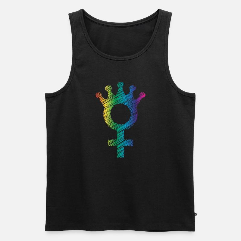 Frauenpower - Männer Premium Bio Tank Top - Schwarz
