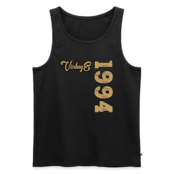 1994 Jahrgang Vintage Geburtstag Geschenk - Männer Premium Bio Tank Top - Schwarz - Vorne - Michal (187cm)