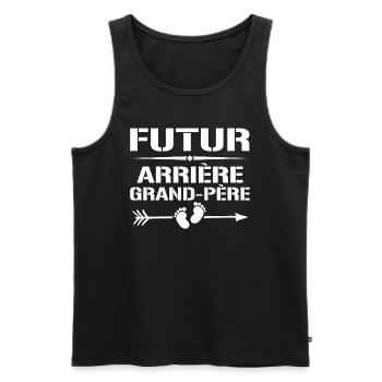 Arrière-grand-père Pour Futur Arrière-grand-père - Débardeur bio Premium Homme - noir - Devant - AI Model Male 178 light (178cm)