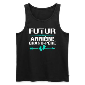 Arrière-grand-père Pour Futur Arrière-grand-père - Débardeur bio Premium Homme - noir - Devant - AI Model Male 178 light (178cm)