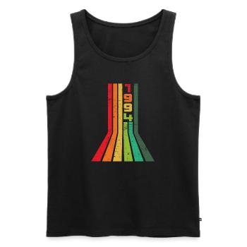 1994 Jahrgang Vintage Geburtstag Geschenk - Männer Premium Bio Tank Top - Schwarz - Vorne - Michal (187cm)
