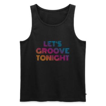 Grooveons ce soir - Débardeur bio Premium Homme - noir - Devant - Michal (187cm)