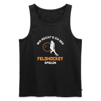 I've had enough to play field hockey Gift - Men's Premium Organic Tank Top - black - Front - Michal (187cm)