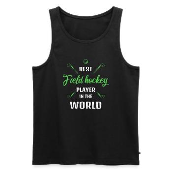 Meilleur joueur de hockey sur gazon dans le monde Hockey Gift - Débardeur bio Premium Homme - noir - Devant - Michal (187cm)