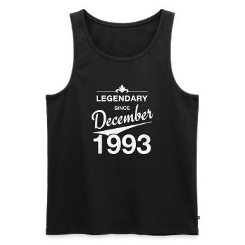 30th Birthday Legendary December 1993 Volume 93 - Men's Premium Organic Tank Top - black - Front - Michal (187cm)