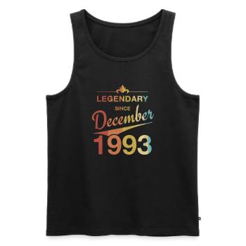 30th Birthday Legendary December 1993 Volume 93 - Men's Premium Organic Tank Top - black - Front - Michal (187cm)