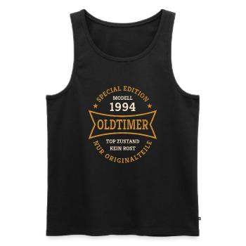 30. Geburtstag Jahrgang 1994 Oldtimer 30 Jahre - Männer Premium Bio Tank Top - Schwarz - Vorne - AI Model Male 178 light (178cm)