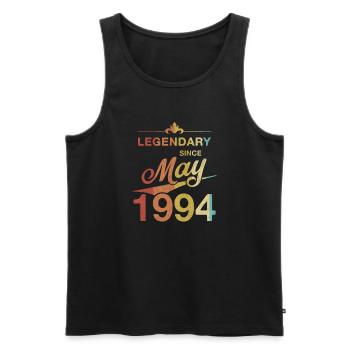 30e anniversaire Légendaire depuis mai 1994 Volume 94 - Débardeur bio Premium Homme - noir - Devant - Michal (187cm)
