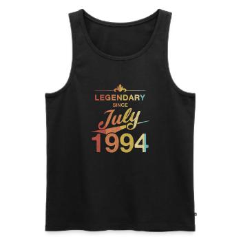 30e anniversaire Légendaire depuis juillet 1994 Volume 94 - Débardeur bio Premium Homme - noir - Devant - Michal (187cm)