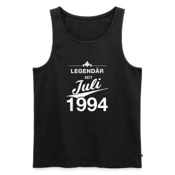 30e anniversaire Légendaire depuis juillet 1994 Volume 94 - Débardeur bio Premium Homme - noir - Devant - Michal (187cm)