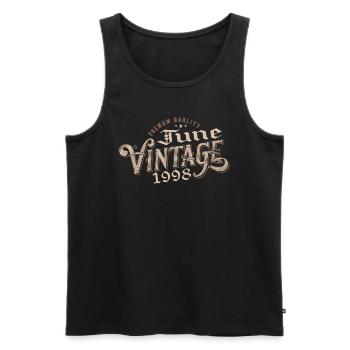 June 1998 Vintage 26th Anniversary Gift 1998 - Men's Premium Organic Tank Top - black - Front - Michal (187cm)
