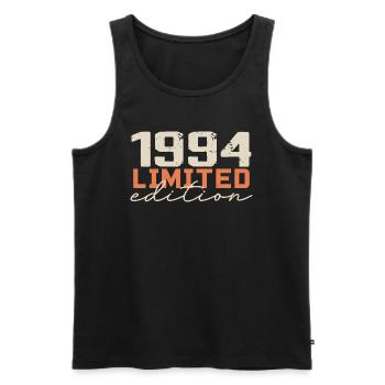 Né en 1994 | Vintage 1994 Anniversaire Rétro - Débardeur bio Premium Homme - noir - Devant - AI Model Male 178 light (178cm)