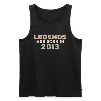 Légendes 2013 Vintage rétro anniversaire Original - Débardeur bio Premium Homme - noir - Devant - Michal (187cm)