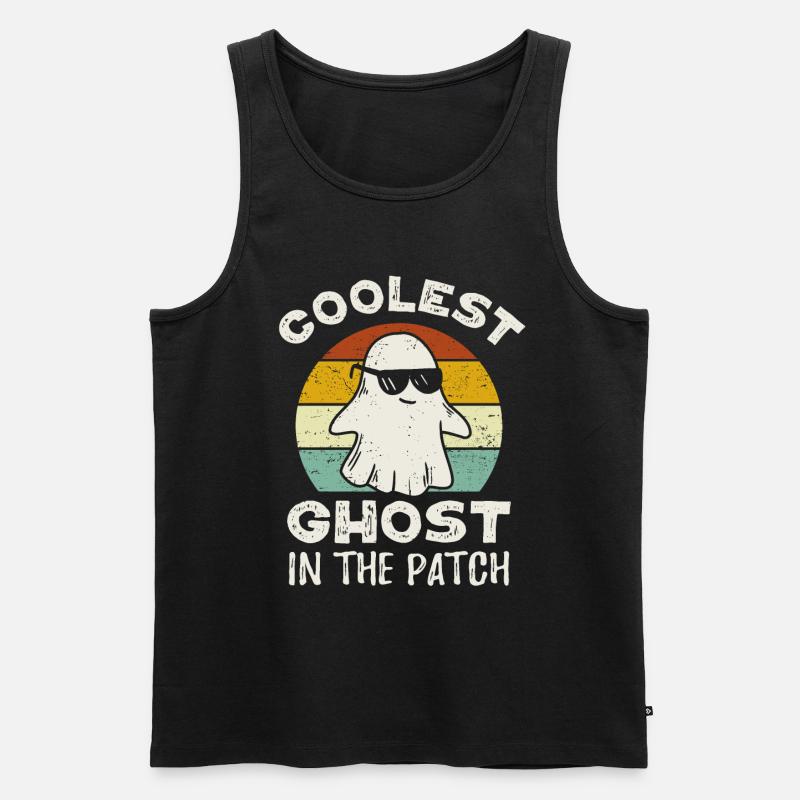 Halloween ghost ghost - Men's Premium Organic Tank Top - black