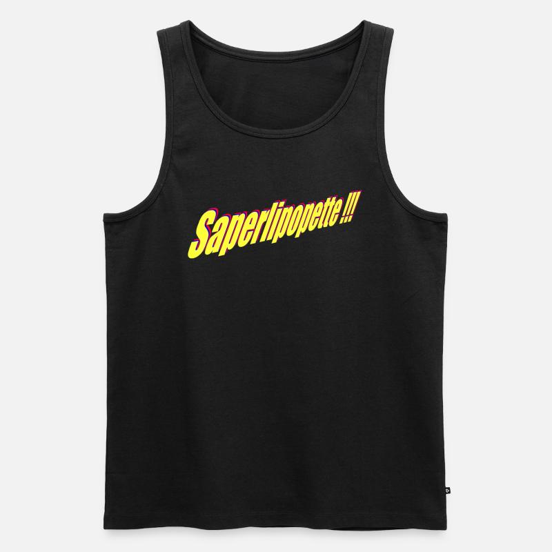 Saperlipopette - Männer Premium Bio Tank Top - Schwarz