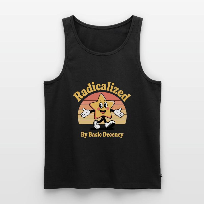 Radicalized By Basic Decency Men's Premium Organic Tank Top
