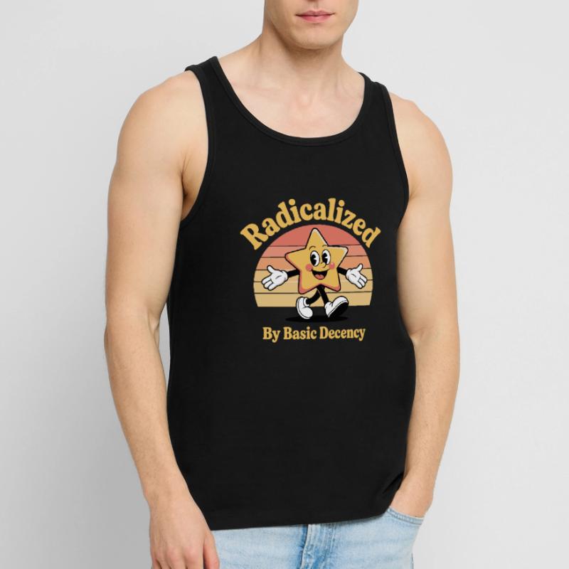 Radicalized By Basic Decency Men's Premium Organic Tank Top