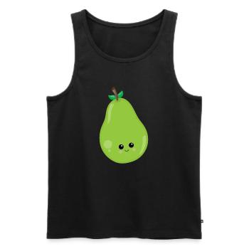 fruit - Débardeur bio Premium Homme - noir - Devant - Michal (187cm)