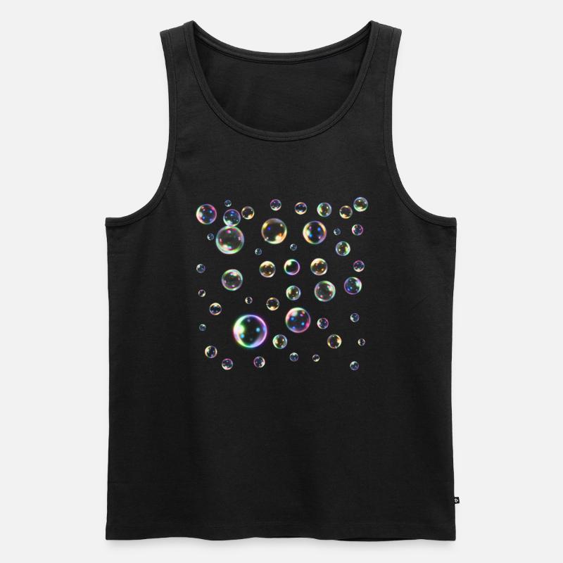 Seifenblasen - Männer Premium Bio Tank Top - Schwarz