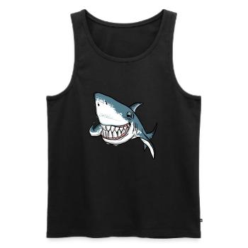 Tauch Dive Shark Hai - Débardeur bio Premium Homme - noir - Devant - Michal (187cm)