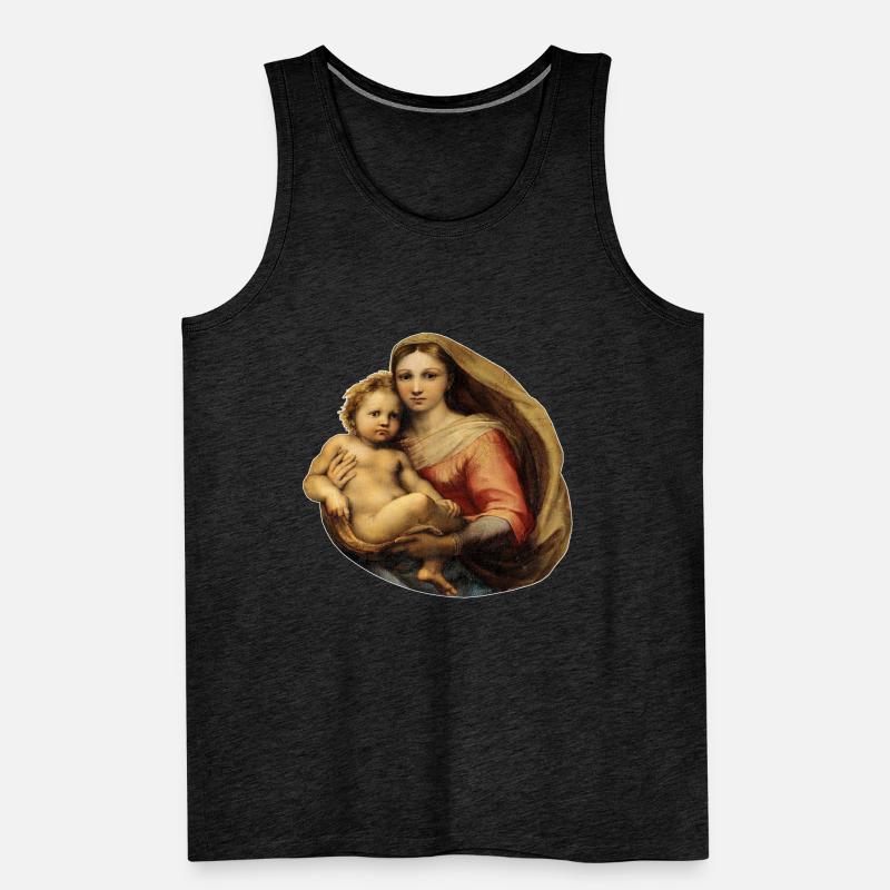 Sistine Madonna | Sistine Madonna | Raffael Men's Premium Organic Tank Top