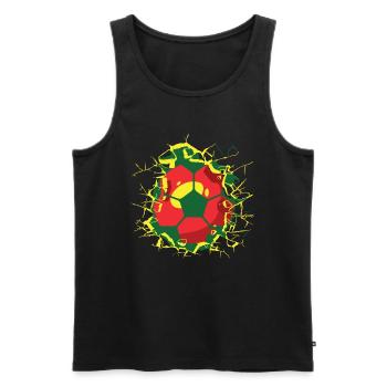 Portugal Football Portugais Football Portugal - Débardeur bio Premium Homme - noir - Devant - Michal (187cm)