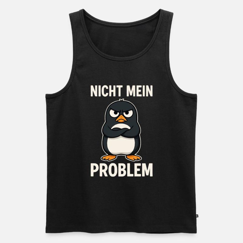 Grim Penguin – Not My Problem - Men's Premium Organic Tank Top - black