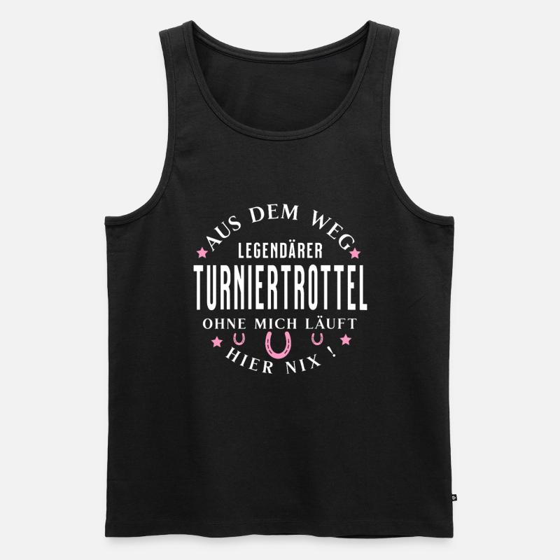 Legendärer Turniertrottel - Männer Premium Bio Tank Top - Schwarz