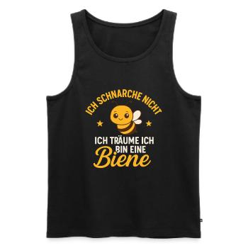 I don't snore – bees' dream - Men's Premium Organic Tank Top - black - Front - Michal (187cm)