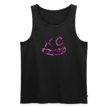 Rave Trance Edm Festival - Electronic Music - Men's Premium Organic Tank Top - black - Front - AI Model Male 178 light (178cm)