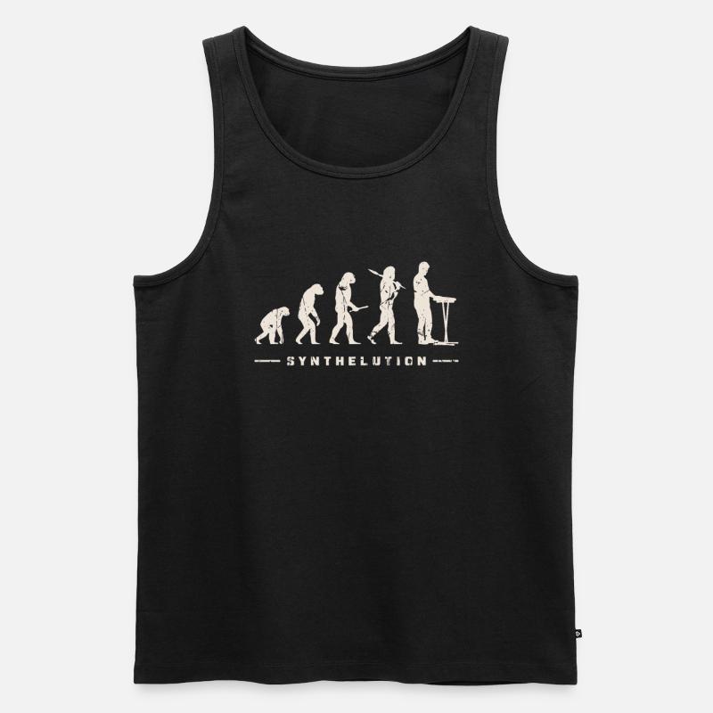Synthelution - Synthesizer Analog Synth - - Männer Premium Bio Tank Top - Schwarz