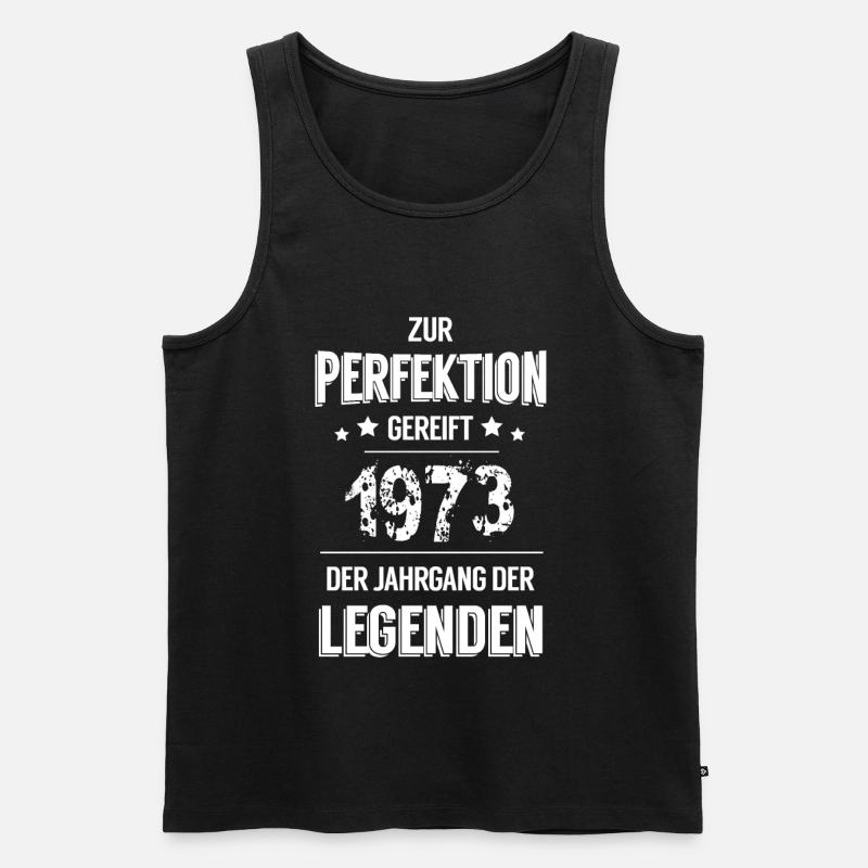 Legenden 1973 - Männer Premium Bio Tank Top - Schwarz