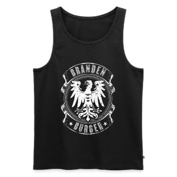 Brandenburg Brandenburger - Männer Premium Bio Tank Top - Schwarz - Vorne - Michal (187cm)