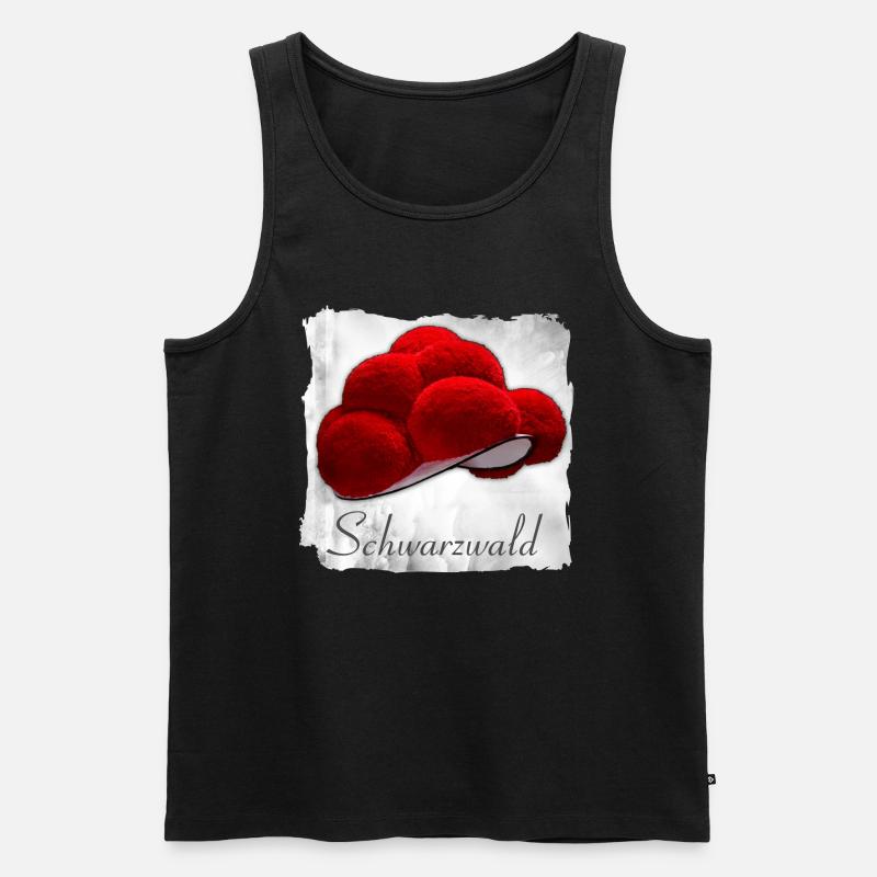 Bollenhut Schwarzwald 1.5 - Männer Premium Bio Tank Top - Schwarz